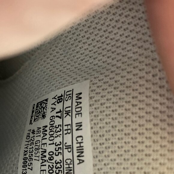 Adidas Nasty All American Bowl Football Cleats Men's Size 18 White Metallic Gold - Picture 8 of 9